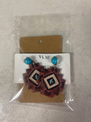 Turquoise Western Earrings